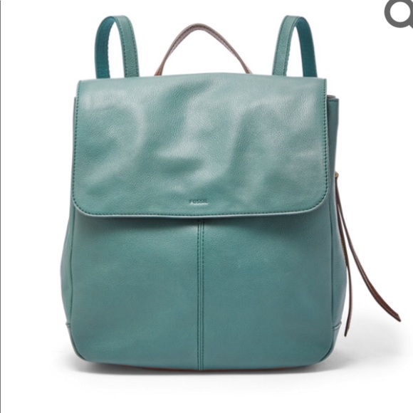 Fossil Handbags - Fossil Claire Teal Backpack Purse